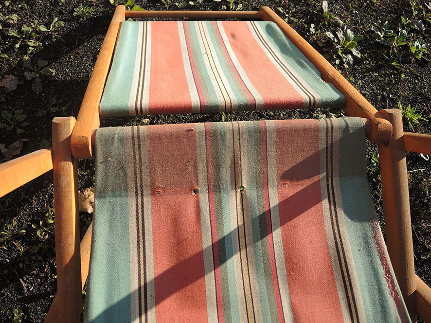 Old sunbathing