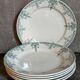 Six old plates iron earth of lunéville model lugano late nineteenth