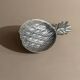 Vintage 1960s pineapple coupe, silver-plated, tropical shape design, table decoration, elegant gift idea.