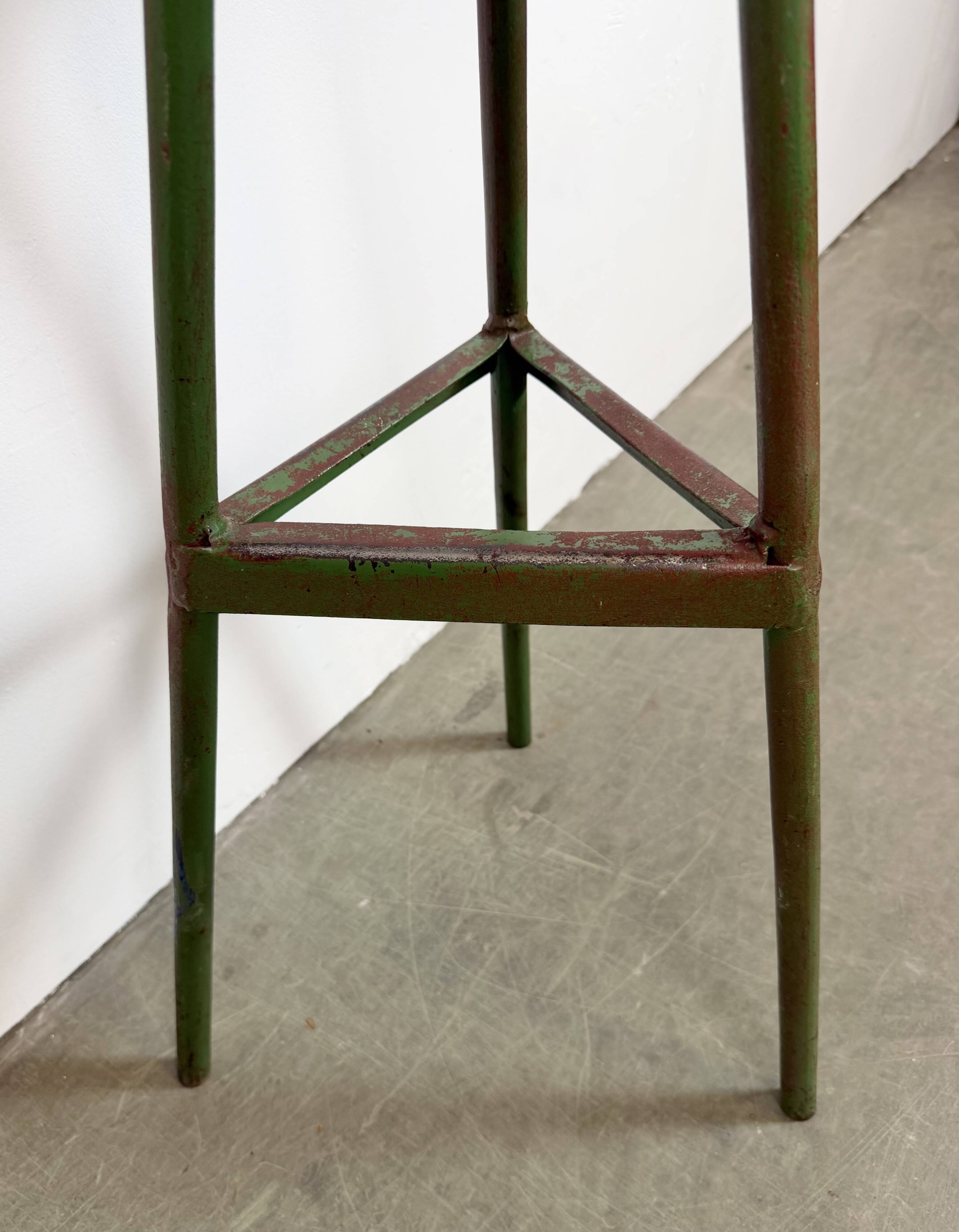 Green Industrial Workshop Stool, 1960s