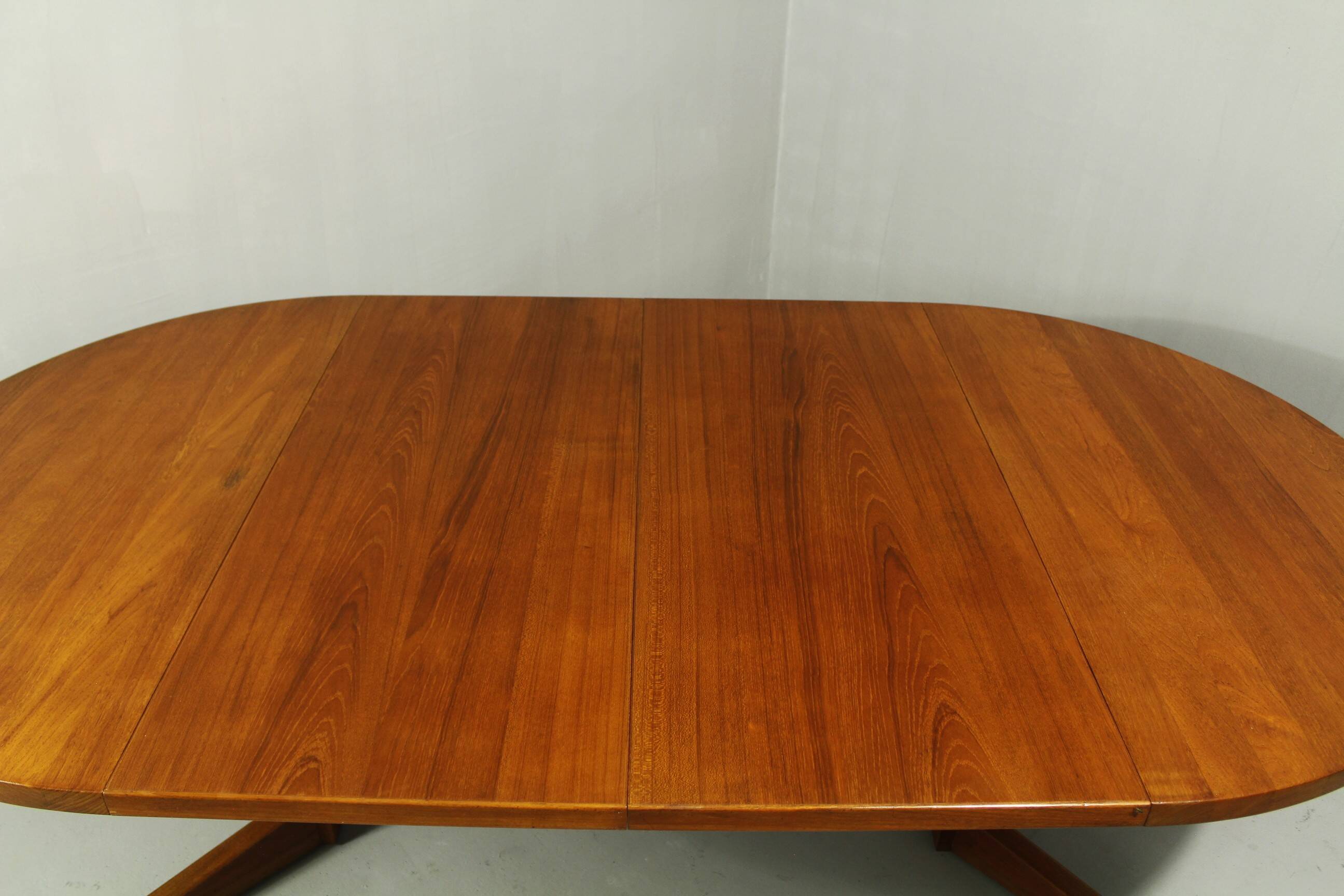 Table à manger extensible danoise en teck, années 1980