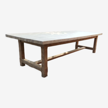 Solid oak farmhouse table 3m