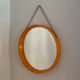 Danish round mirror, made of plastic, 1970s