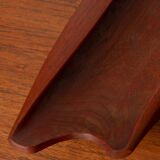 Organically Carved Serving Tray in Teak, 1950s Denmark
