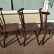 Set of 6 wooden bistro chair - vintage