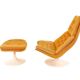 Vintage Artifort F588 swivel chair with ottoman – Harcourt design