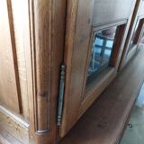 Library showcase two bodies in solid oak