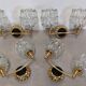 Set of 4 modernist double wall lights by Maison Arlus, France circa 1950.