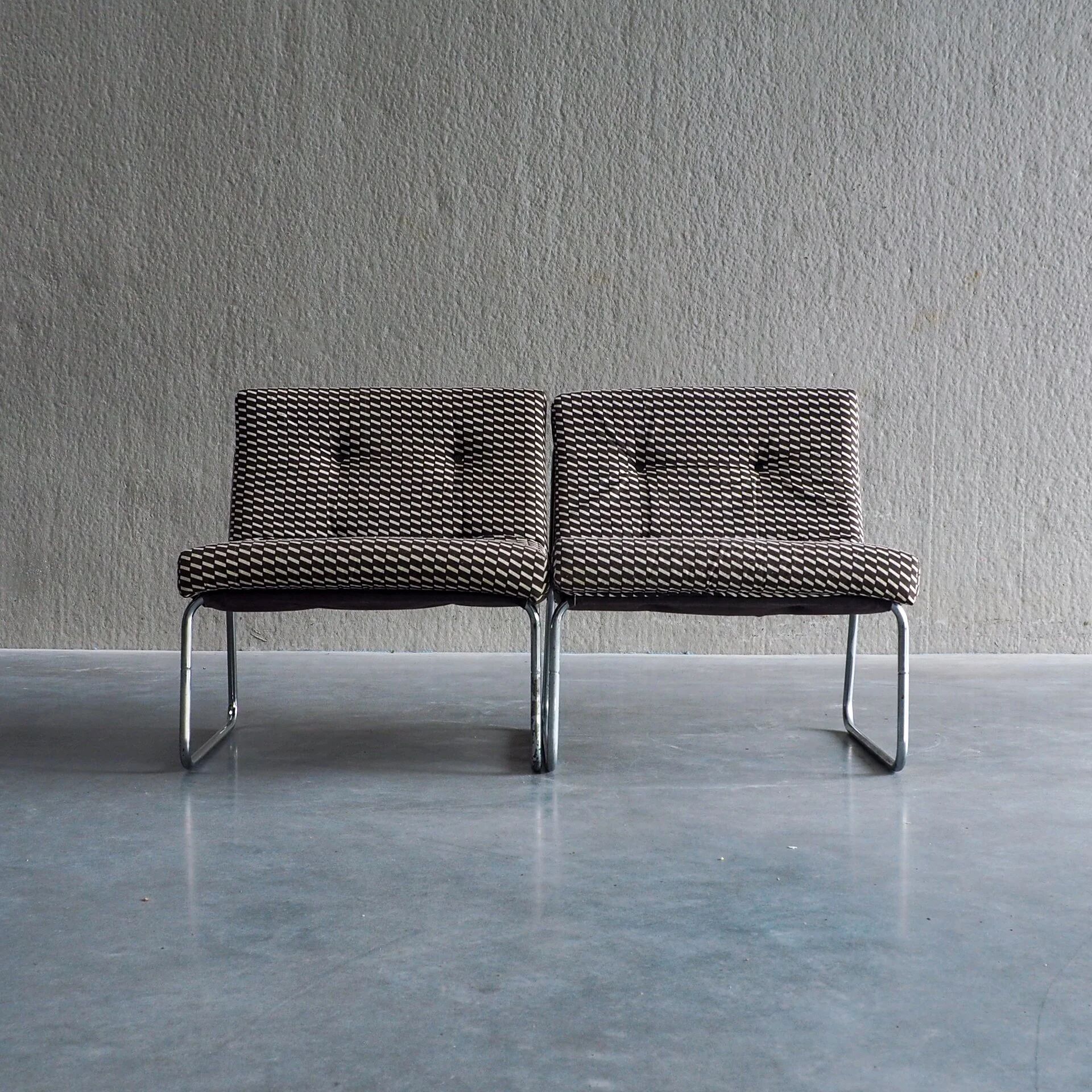 Mid-century modular lounge chairs
