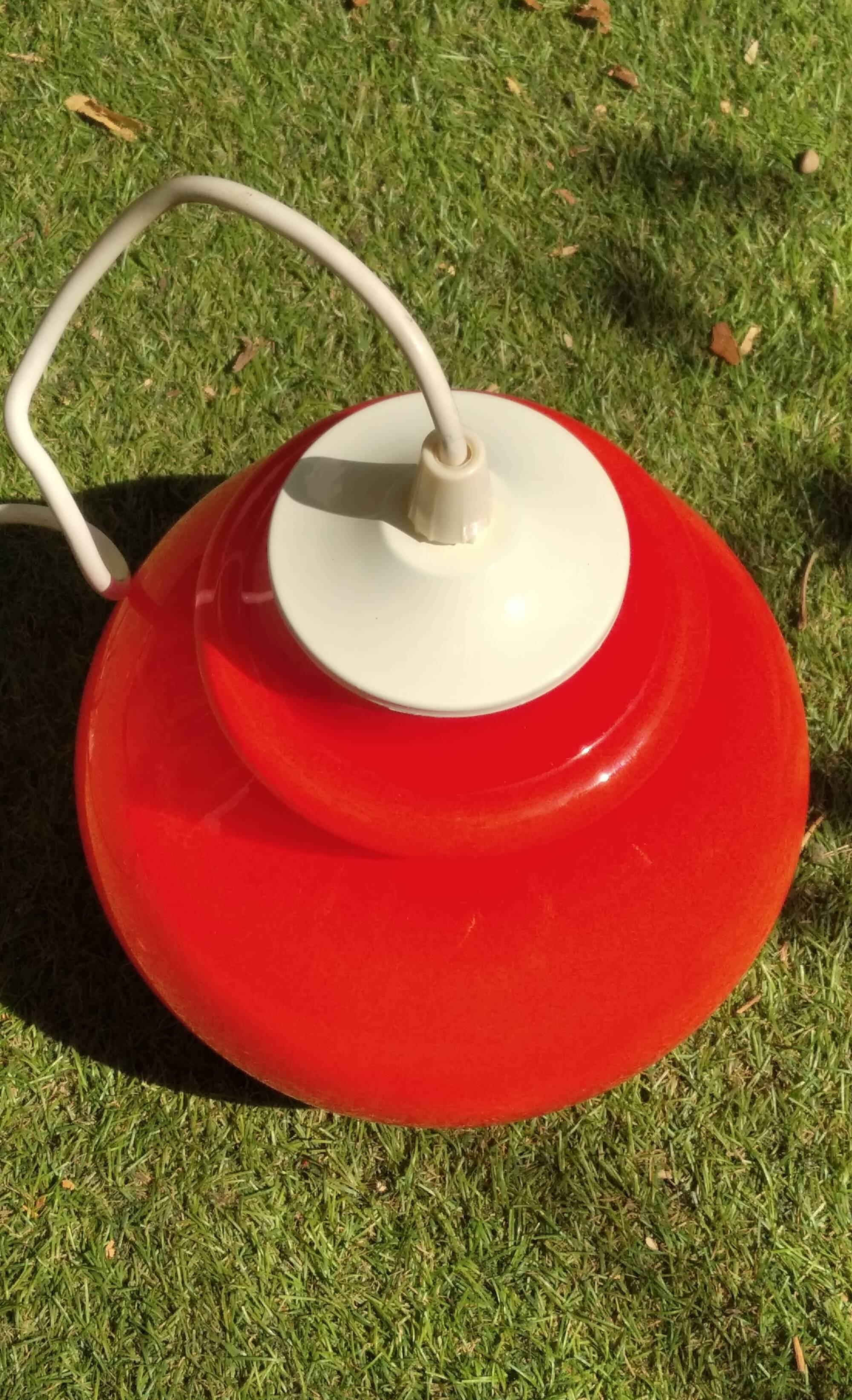 Vintage opaline pendant light