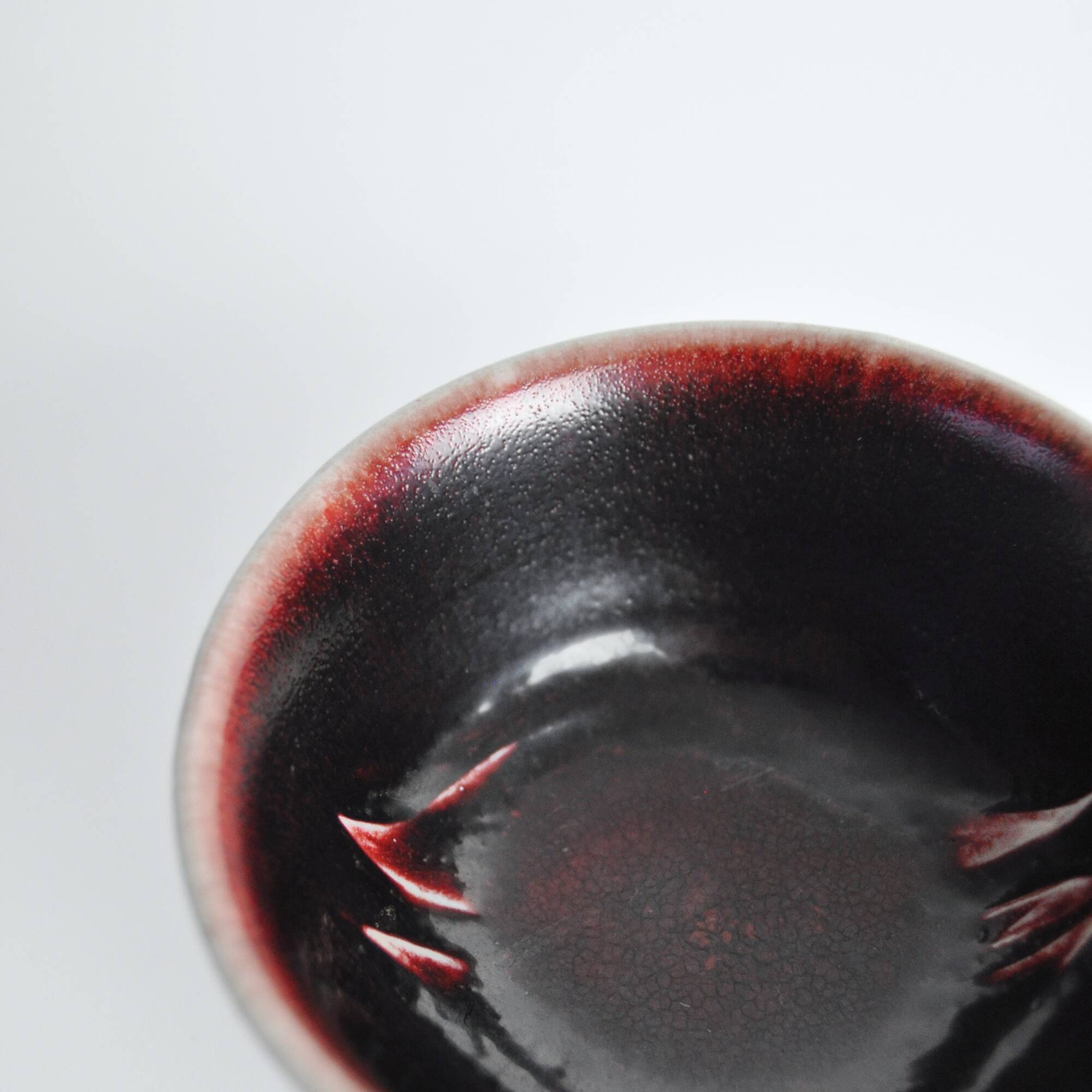 Bowl with oxblood glaze by Gerd Bøgelund for Royal Copenhagen, Denmark