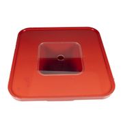 Table de canapé rouge par Peter Ghyczy pour Horn Collection
