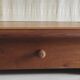 Wall-mounted writing desk in solid oak - mid 20th century.