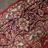 Vintage Persian Rug Handwoven Oriental Kashan Carpet- 362x244cm