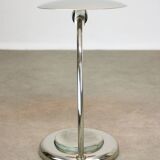 Mid-Century Italian Big Button Table Lamp in Chrome