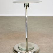 Mid-Century Italian Big Button Table Lamp in Chrome