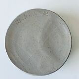 Candle holder and empty pocket or ceramic dish signed