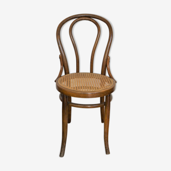 Chaise de bistrot Thonet no. 14 bois courbé et cannage