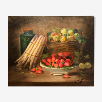 Nature morte aux fraises