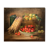 Still life with strawberries