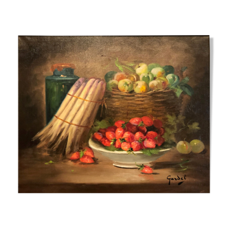 Still life with strawberries