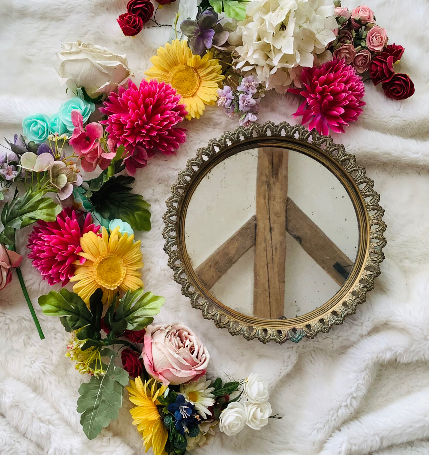 Miroir en laiton