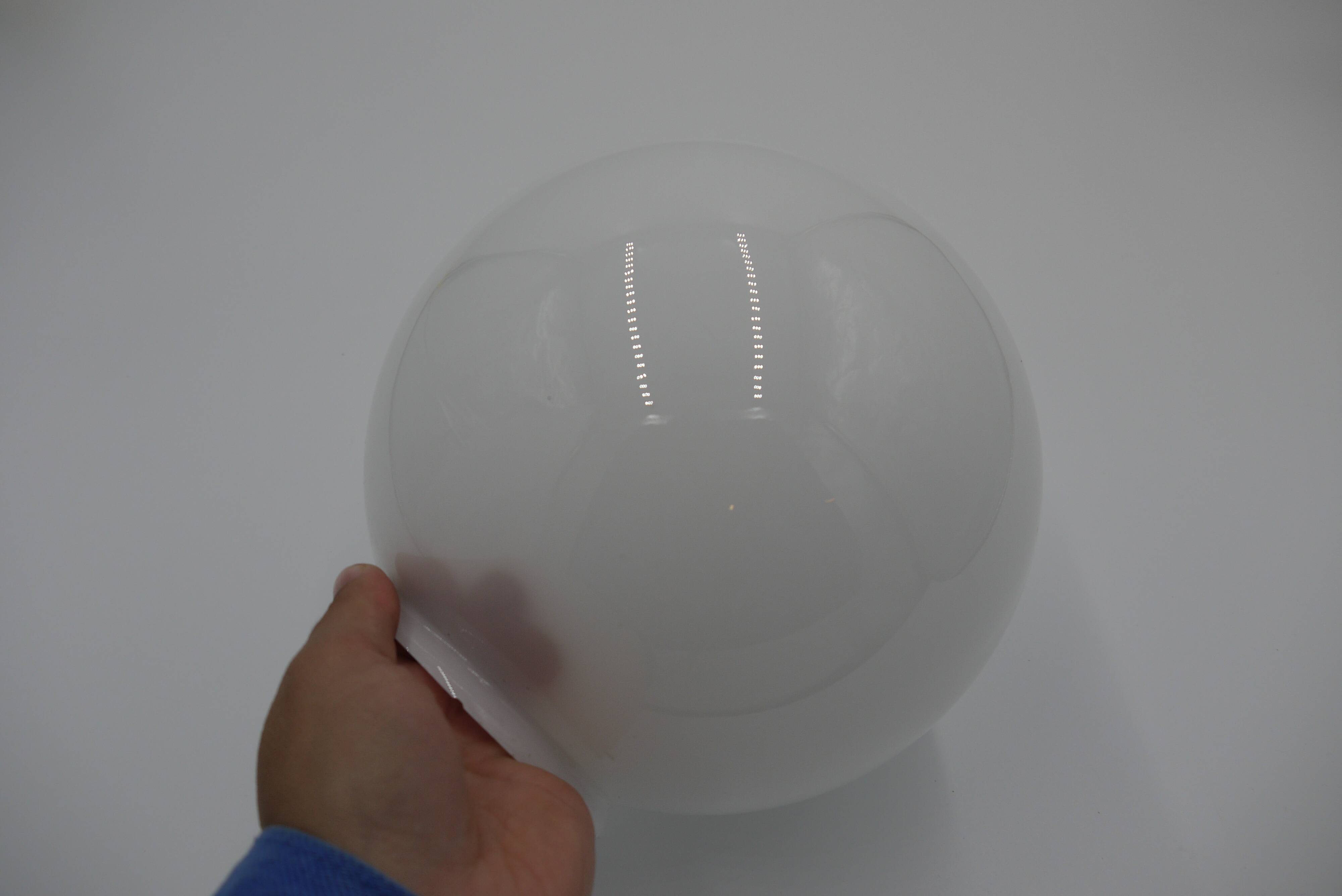 White glass globe