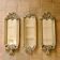 Triptych of gilded mirrors, 19th century, baroque rococo.