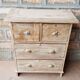 Commode 4 tiroirs en teck birman cérusé blanc