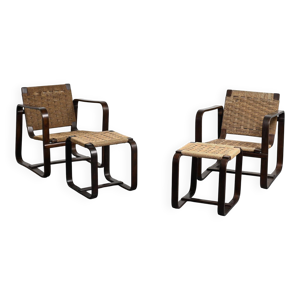 Paire de fauteuils et