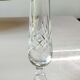 Crystal soliflore vase. Crisscross/leafy patterns. High 24 cm
