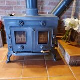 English cast iron stove