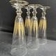 6 Flûtes à champagne – Cristal doré