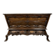 Louis XV style kneading trough in solid walnut