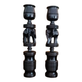Ebony candlesticks
