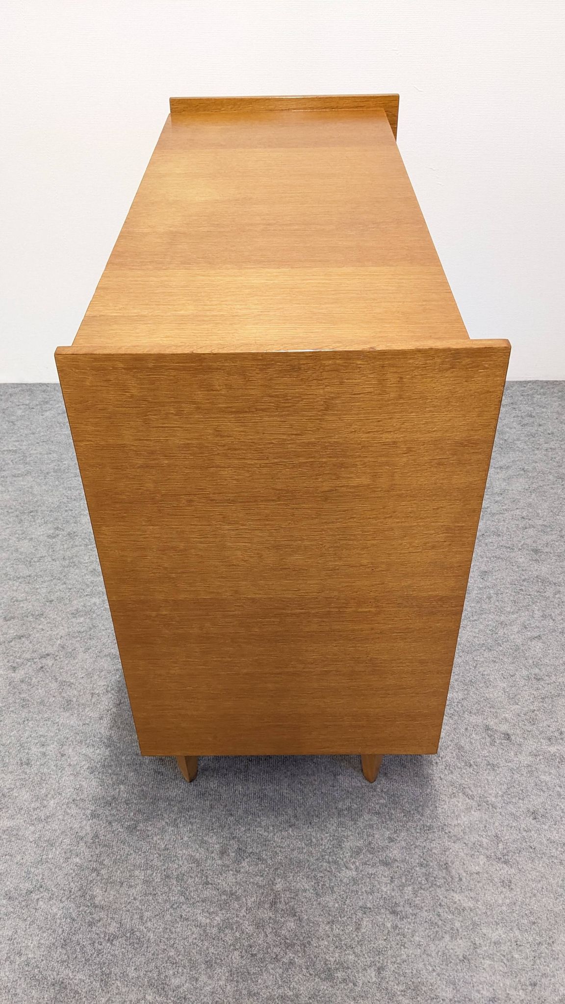 4-drawer chest of drawers in blond oak from the 50s/60s