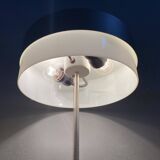 Table lamp in black metal and white glass, by Kamenicky Senov 1960s