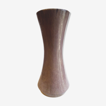 Vase d'Accolay longiligne gris mauve