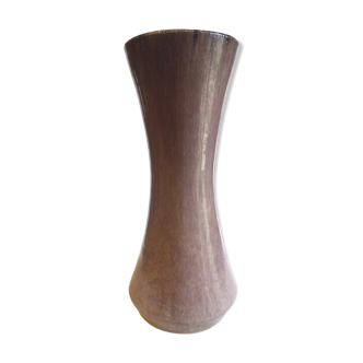 Vase d'Accolay longiligne gris mauve