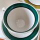 Ensemble de 4 grandes tasses vintage et 6 sous-tasses graphiques