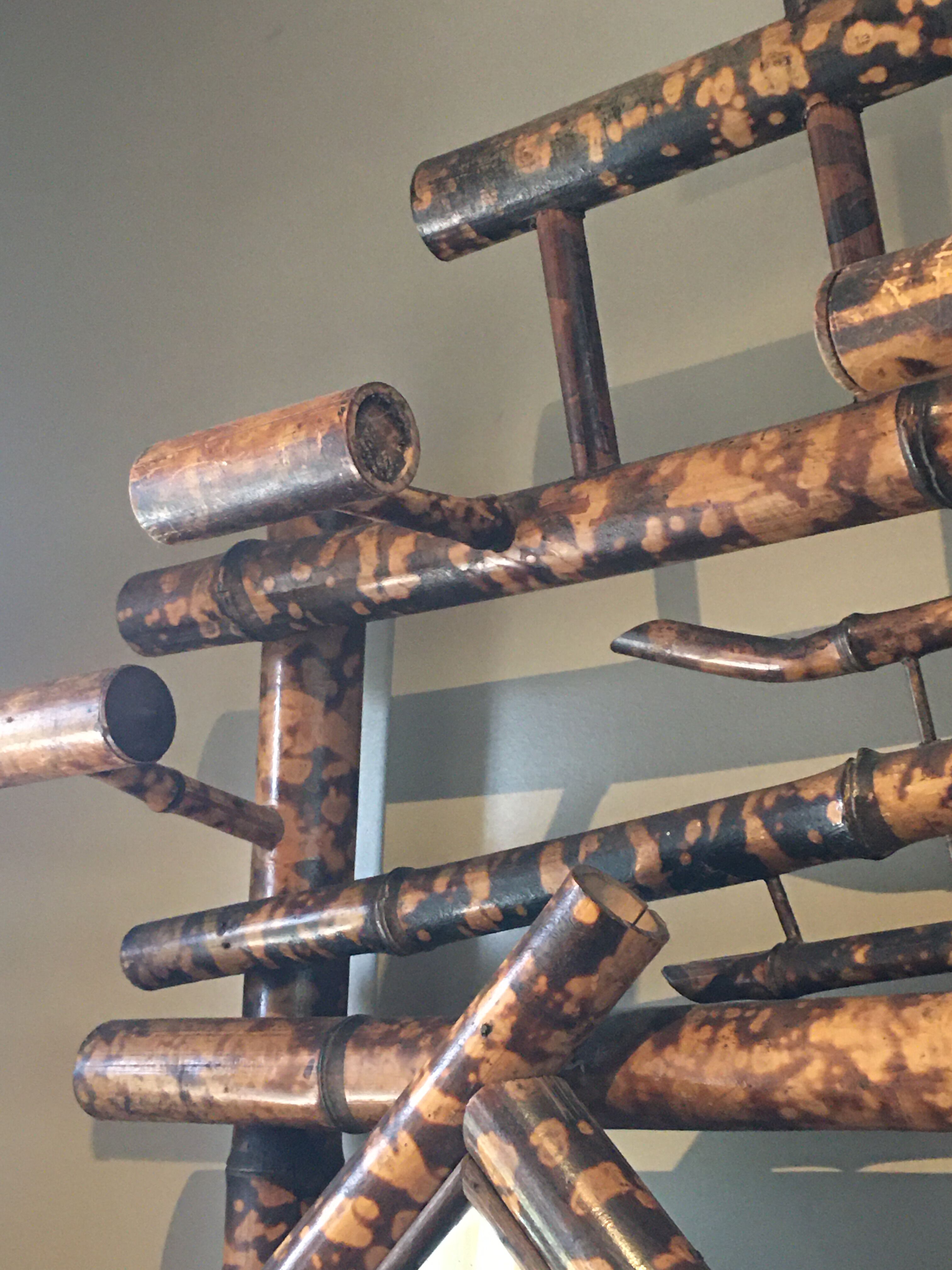 Napoleon III bamboo coat rack