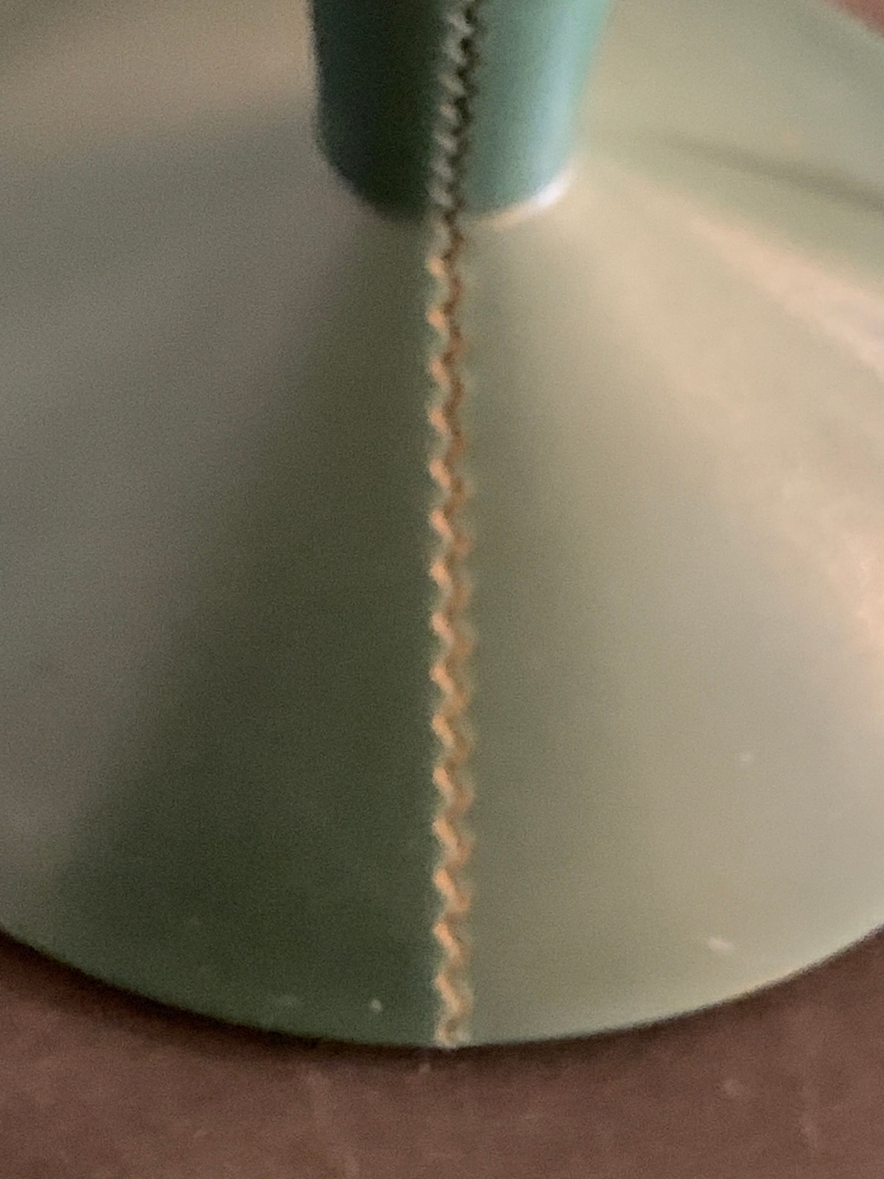 English green lamp Miss Sissi de Flos, design Philippe Starck