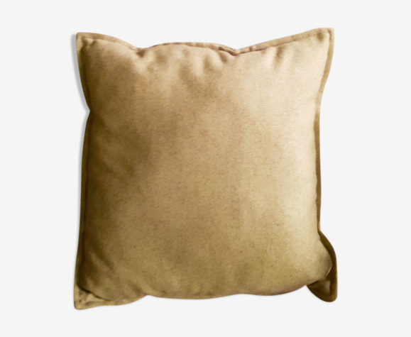 Coussin carré en feutrine vert