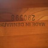 Dining table with a solid teak extension