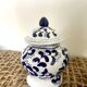 Set of 2 vintage ceramic ginger pots
