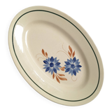 Plat ovale H.B.C.M. modèle Reine