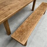 Solid oak bench from the 60s