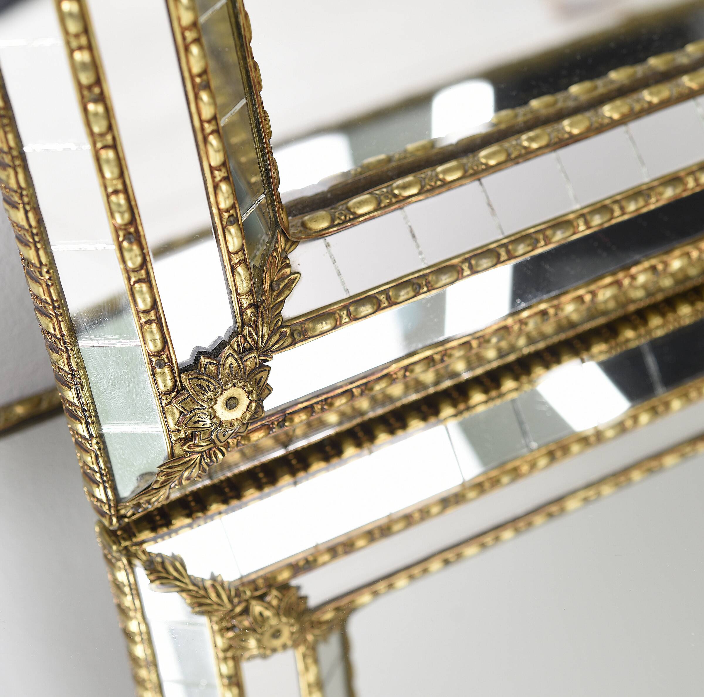 Large Authentic Vintage Venetian Mirror – Hollywood Regency Style