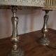 Pair of vintage brass bedside lamps