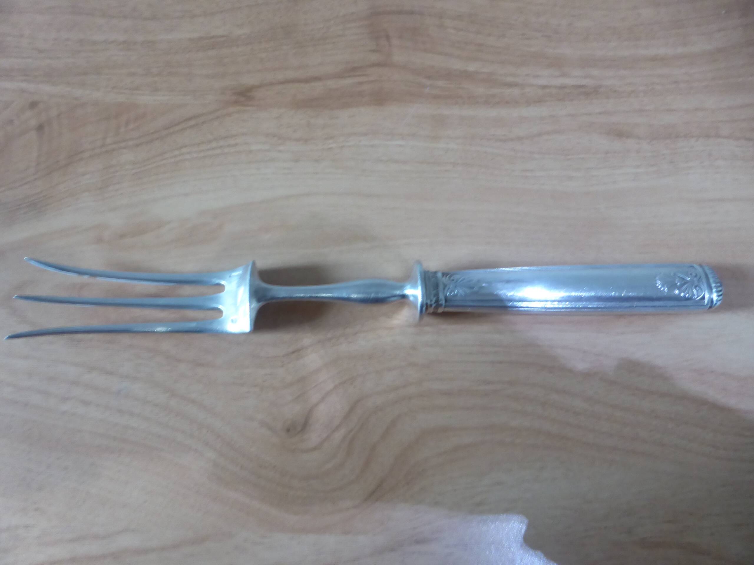 Christofle silver-plated meat fork 240550